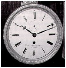 Emai-Zifferblatt der Schwarzenbach-Uhr